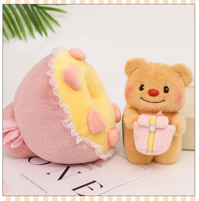 Cute Bear Bouquet Doll: Creative Detachable Valentine's Day or Birthday Gift for Girlfriend