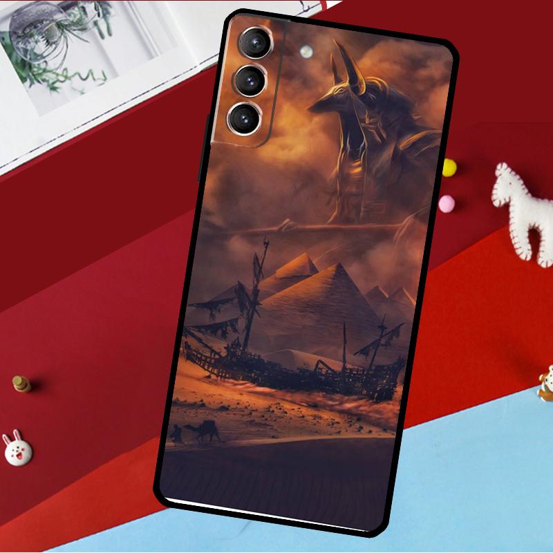 Anubis Ankh Pharaoh Funda For Samsung Galaxy S26 Ultra S24 S22 S23 S25 Plus S20 S21 FE S9 S10 S25 FE Phone Case
