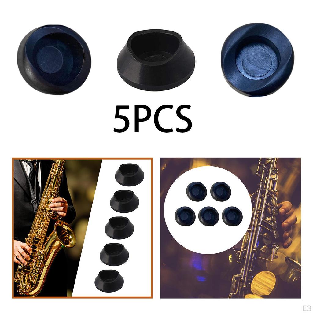 5 Pieces Sax Thumb Rest Button Cover Thumbrest Pad for Replacement Parts Accessory