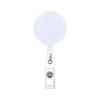 1pc Plastic Retractable Badge Reels Student ID Bus Cards Holder Clips School Supplies Nurse Doctor Easy-to-pull Buckle Clips