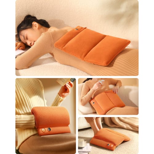 [3-Second Heat-Up! Energy-Saving] RANVOO Rechargeable Hot Water Bottle with a Wide Heating Area for Full-Body Warmth and Long-Lasting Warmth, 3 Temper