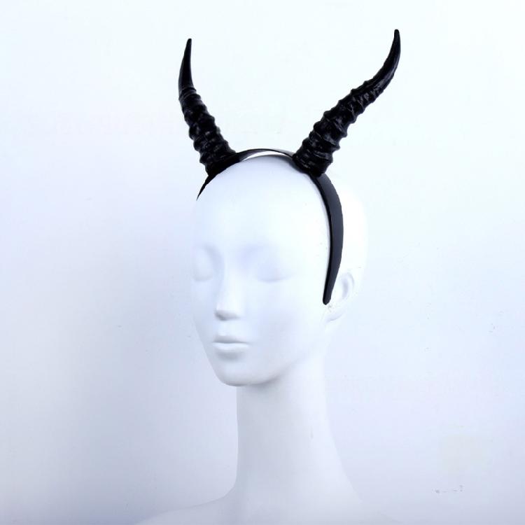 Lightweight Resin Horn Headpiece for Costume Accessories Holiday Celebrations