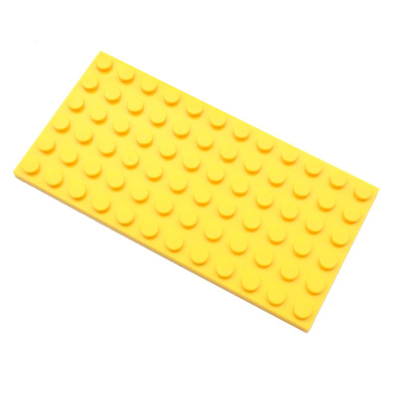 Non-Toxic 10Pcs Diy Building Blocks 6X12 Dots Thin Figures Bricks Educational Creative Size Compatible With 3028 Toys For Children