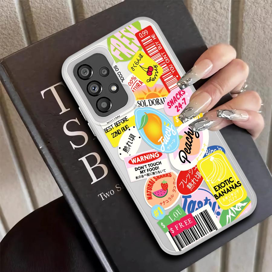 Fruit Pattern Phone Cover Case for Samsung Galaxy A17 A20s A21s A23 A31 A26 A15 A16 A13 A14 A12 A24 A25 A35 A34