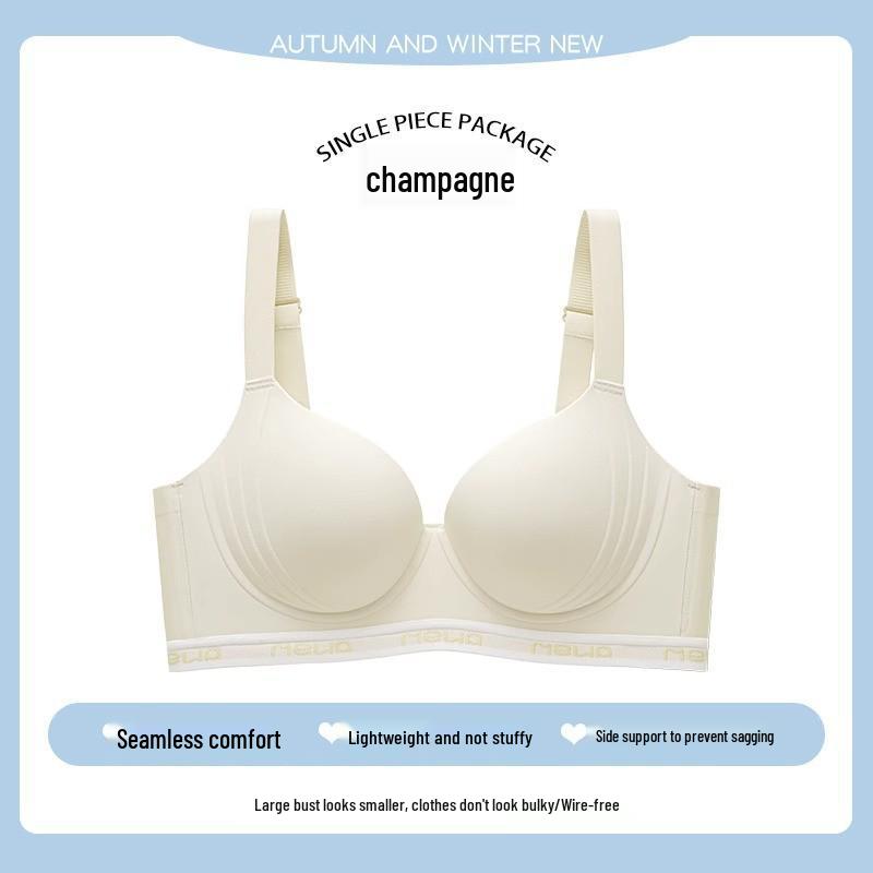 Women's Seamless Summer Underwear: Thin, Adjustable, Anti-Sagging Sports Bra for All Bust Sizes