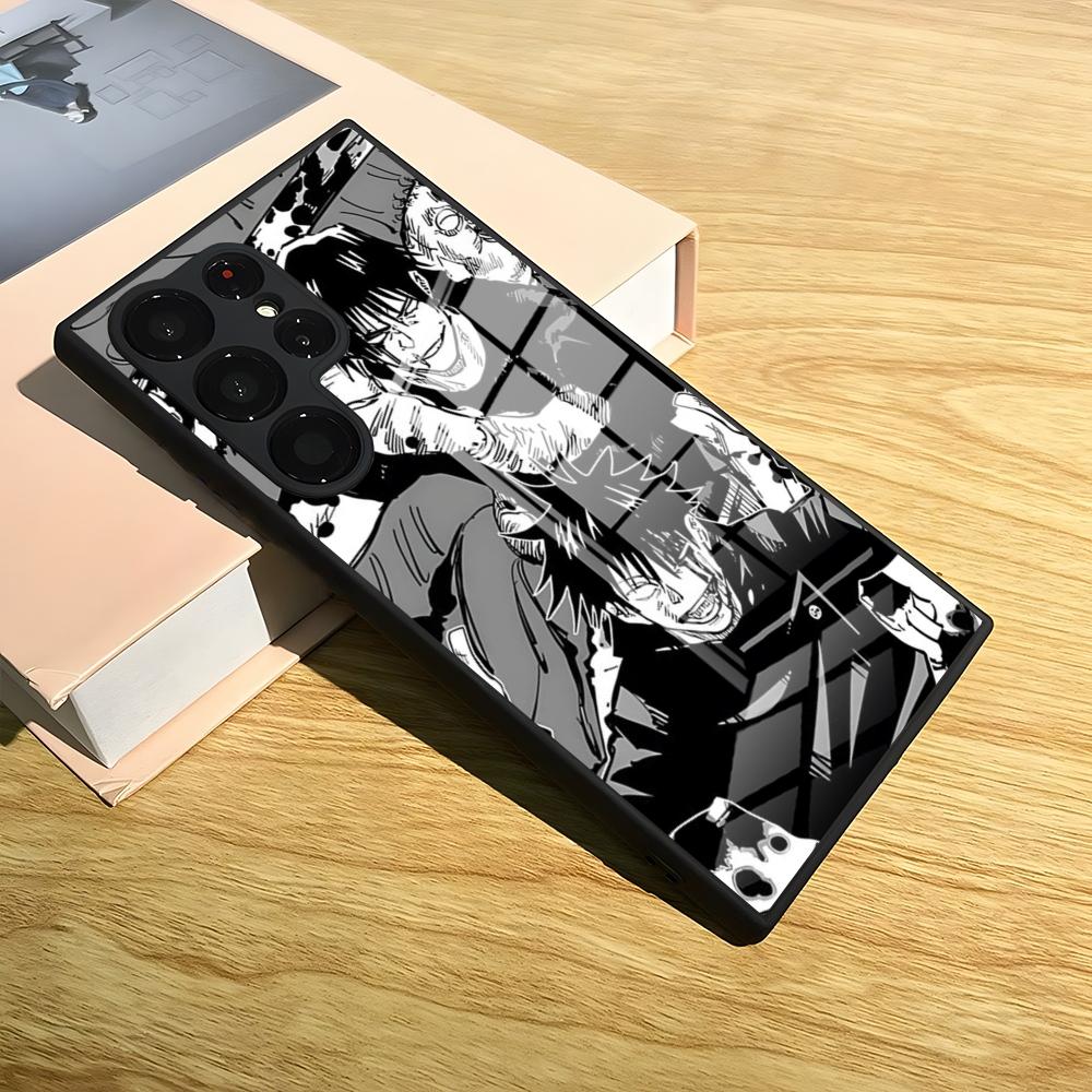 Toji Fushiguro Anime Phone Case For Samsung S24 Ultra S25 S23 S22 S20 Fe S21 Plus A54 A24 A53 A16 A13 Glass Cover