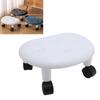 Low Rolling Stool with Wheels Ergonomic Heavy Duty Short Rolling Seat for Bedroom Living Room