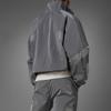 Adidas Originals Trefoil Blue Version Series Casual Half-Zip Stand Collar Jacket Men Jacket Grey HD2233
