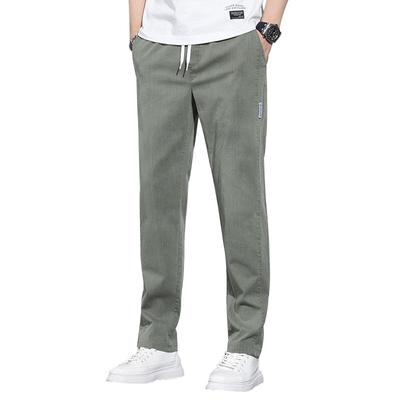 Spring and Summer Stretch Casual Pants Men's Straight Korean Version Long Pants Men's Straight Pants