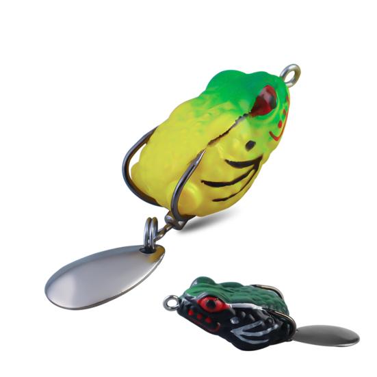 Topwater Frog Lures Set Realistic Appearance Sharp Hook Design Frog Artificial Soft Baits Freshwater Simulated Frog Lures