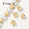 7mm*6mm Irregular Spacer Beads 18K Gold Plated Separator For Beads,Bracelets&Necklaces Accessories,Beads Separators