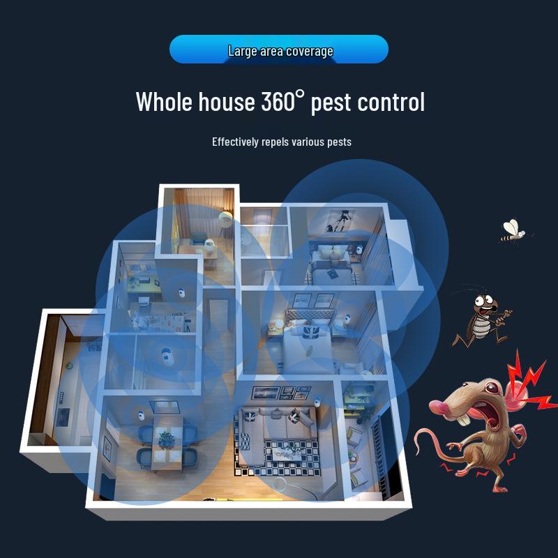 High-Power Ultrasonic Insect and Mouse Repellent Device