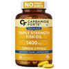Carbamide Forte Triple Strength Fish Oil 1400mg with Omega 3 900mg for Men & Women - Softgel Capsules 90 Count