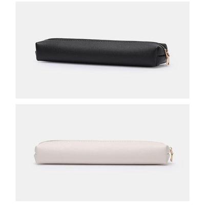 Pu Leather Pen Bag Water Dirt-Proof Storage Bag Large Capacity Pencil Case Simple Stationery Box