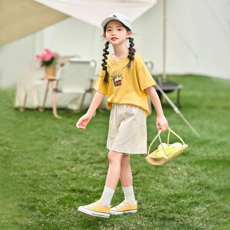 Xiaoyinman Girls' Summer Short-Sleeve T-Shirt