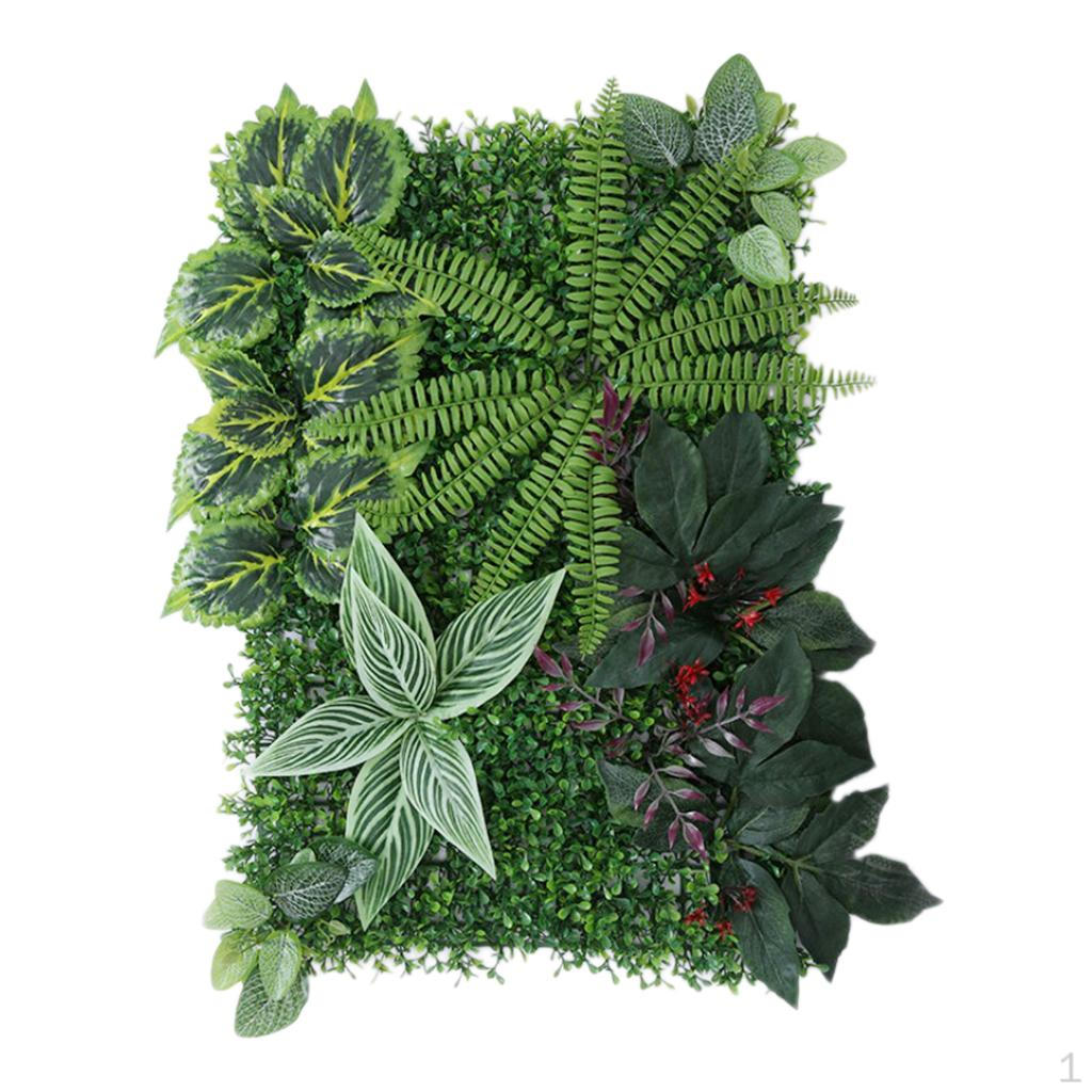 

Artificial Plastic Foliage Plants Wall Panel for Decoration
