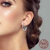 New in 925 Silver Lucky Clover Earrings for Women Girl Green Leaf Ear Studs Fine Jewelry Fashion Luxury Anniversary