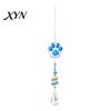 Wind Chime Pendant Crystal Cat Paw Chimes, Suncatchers for Windows Hanging, Multi-color Beaded Prism Rainbow Maker Indoor Outdoor Home Garden