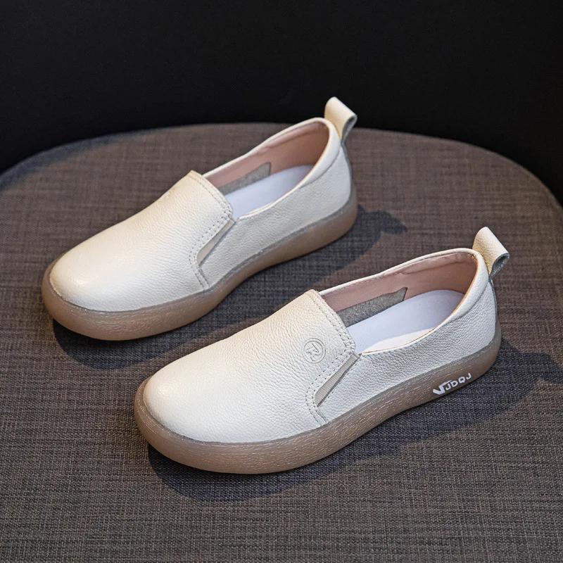 Fujin 2 см коровья натуральная кожа удобные роскошные этнические женские элегантные неглубокие оксфорды на плоской подошве летние женские мокасины на мягкой подошве 35 бежевый 5198₽