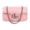GG Marmont Silver Logo Chain Quilted Leather Shoulder Bag Women Shoulder Bag 476433-DTDCP-5815