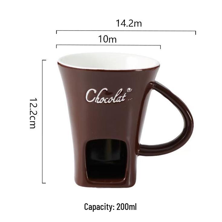 Olla de Cerámica Transfronteriza para Fondue de Chocolate y Queso
