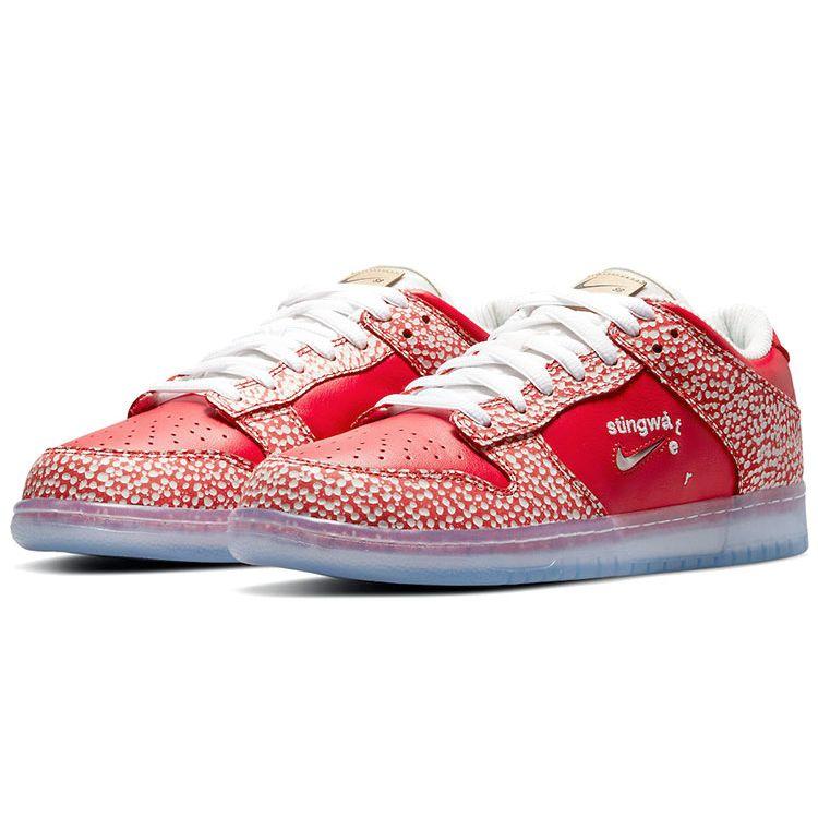 Nike Stingwater x Dunk Low SB Magic Mushroom Unisex Sneakers Red University-Red White DH7650-600