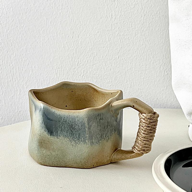 1 Stück Keramik Wiederverwendbarer Kaffeebecher Kreativer Becher Tasse Hitzebeständig Handwerk Hochtemperatur Beständigkeit Geschenk Fruchtsaft Haushaltswaren