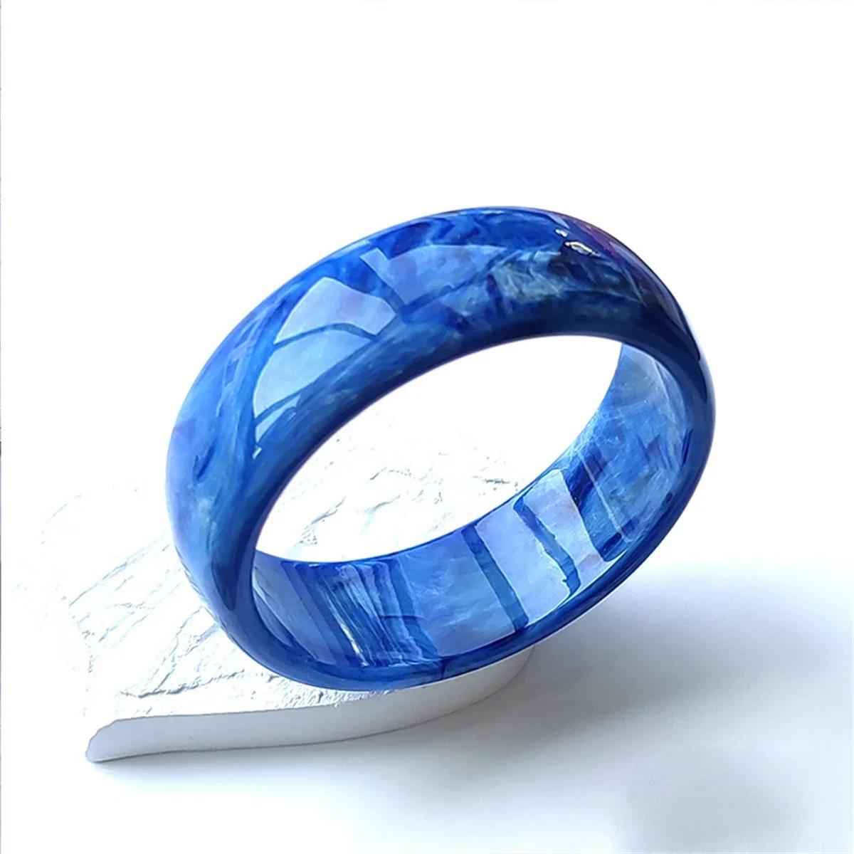 

2026 Acrylic Large Chunky Bangles Women Texture Exaggerated Exquisite Geometric Resin Bracelet Vintage Jewelry Trend Bracelet 67mm