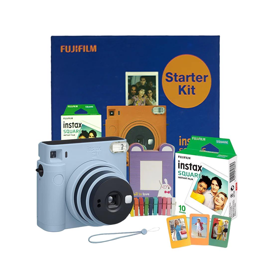 

Набор с квадратной камерой: цвет Голубой ледник, Instax SQ1 Starter Kit Glacier Blue Set, Instax