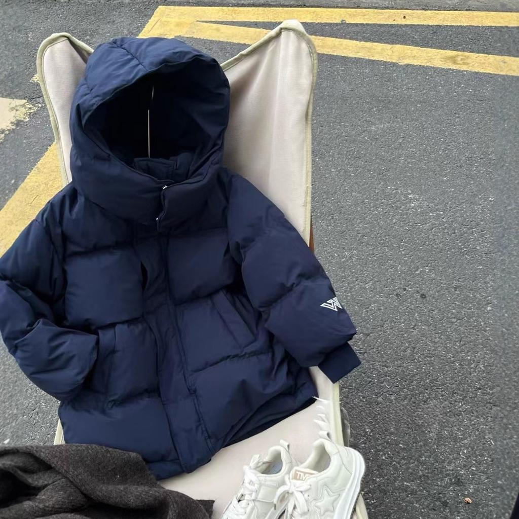Children's Down Jacket Medium and Long Girls and Boys Thickened Warm Medium and Older Children's Jacket -cm