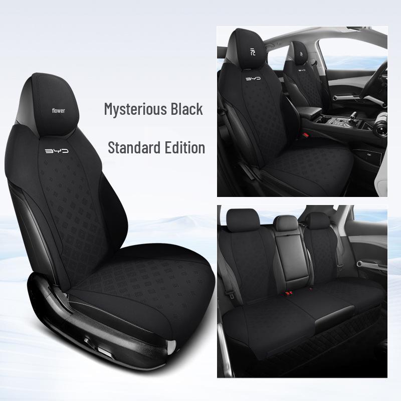 BYD Yuan PLUS Suede Car Seat Cover: Ventilated, Breathable Cushion