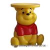 Ornamento de Chão Amarelo do Ursinho Pooh Desenho Animado e Mesa de Cabeceira com Armazenamento