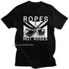 2025 T-shirt Homme Corde Pas Roses Poing Serré Shibari Homme Coton T-shirt Jouet Esclave Soumis Sexy Soumis T-shirt Surdimensionné Streetwear