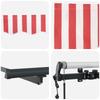 Retractable Awning Red and White 600 X 300 Cm