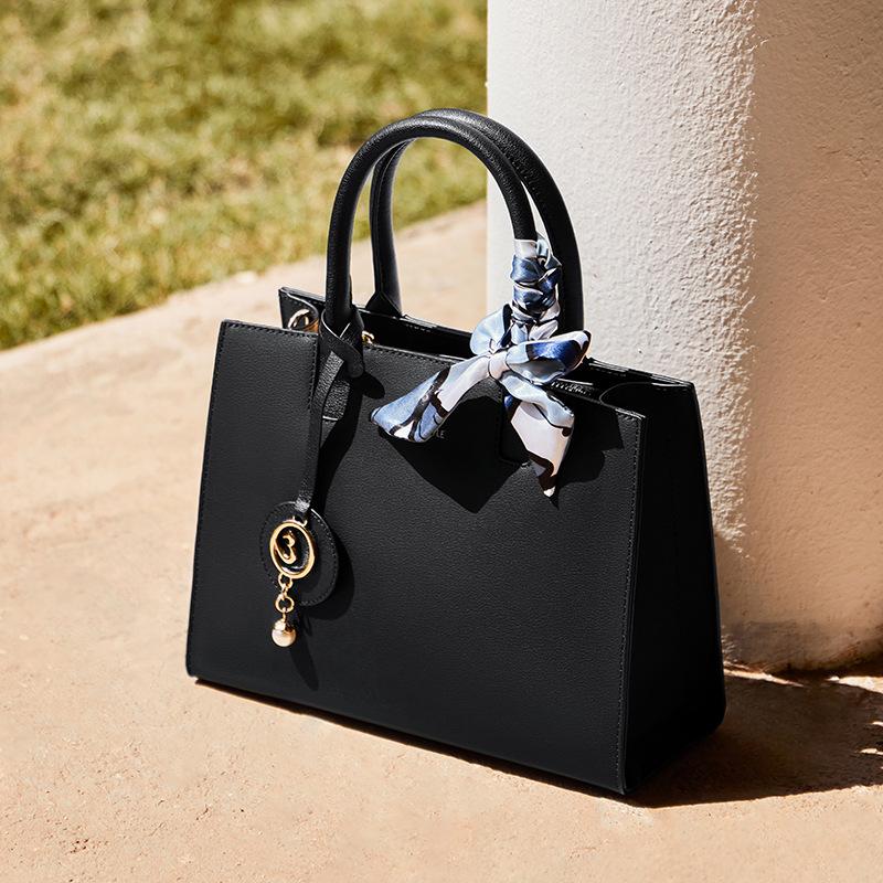 Mrs. Qiao Genuine Leather Bag for Women 2025 New Model Mom Bag Elegant Handbag Women's Crossbody Bag High-end Women's Bag