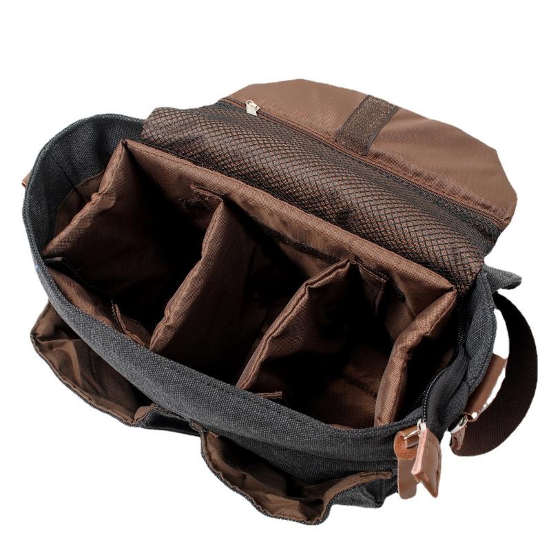 Outdoor Travel Shoulder Bag Retro Canvas Bag Crossbody Bag, Shoulder Canon Photography Bag,  SLR Camera Bag