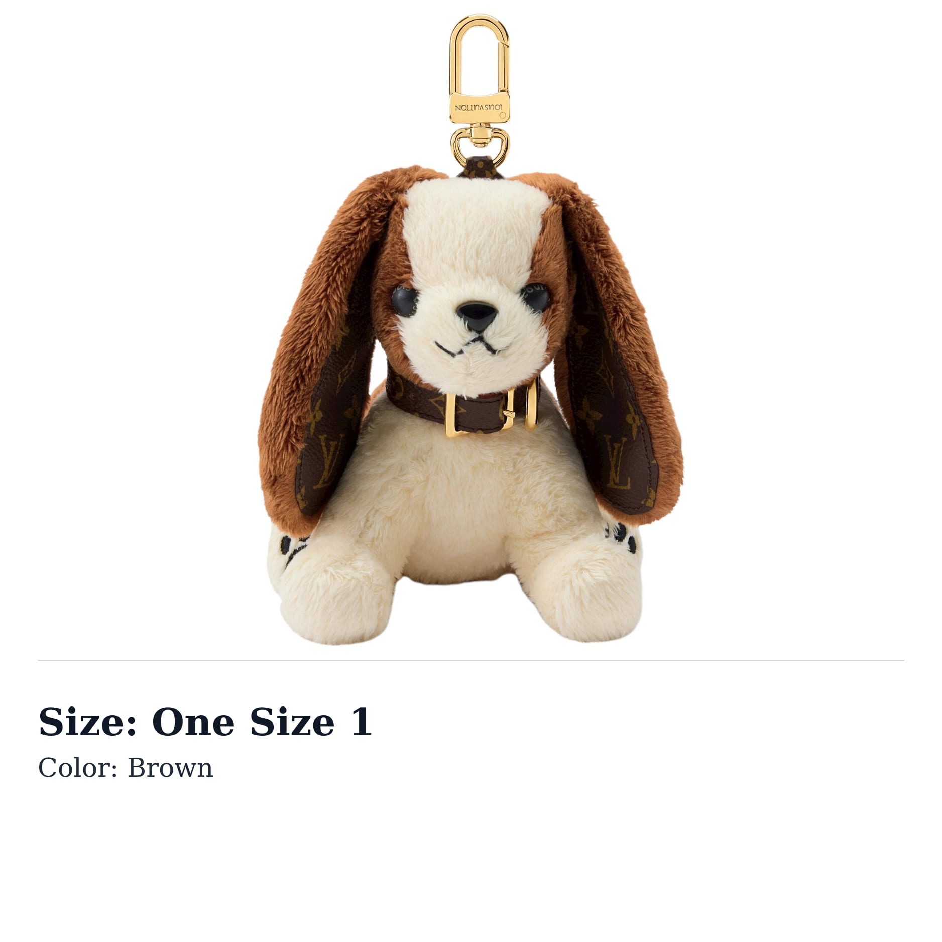 LOUIS VUITTON Dog Faux Fur Bag