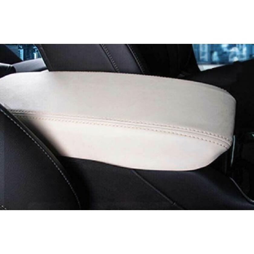For Cadillac XT5 2017-24 Beige PU Leather Central Console Armrest Box Cover Trim