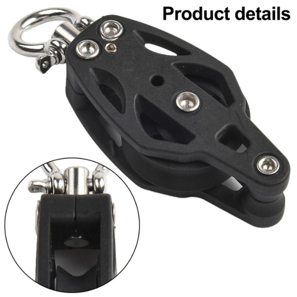 Smooth Bearing Rigging Pulley Nylon Stainless Steel Sailing Pulley Swivel Block Marine Sailboat