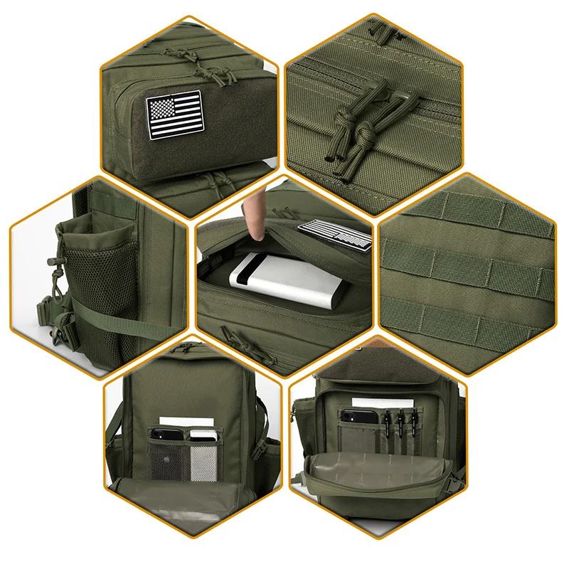 Backpack Army Bag Hunting Backpack for Men Outdoor Hiking Rucksack Witch Bottle Holder