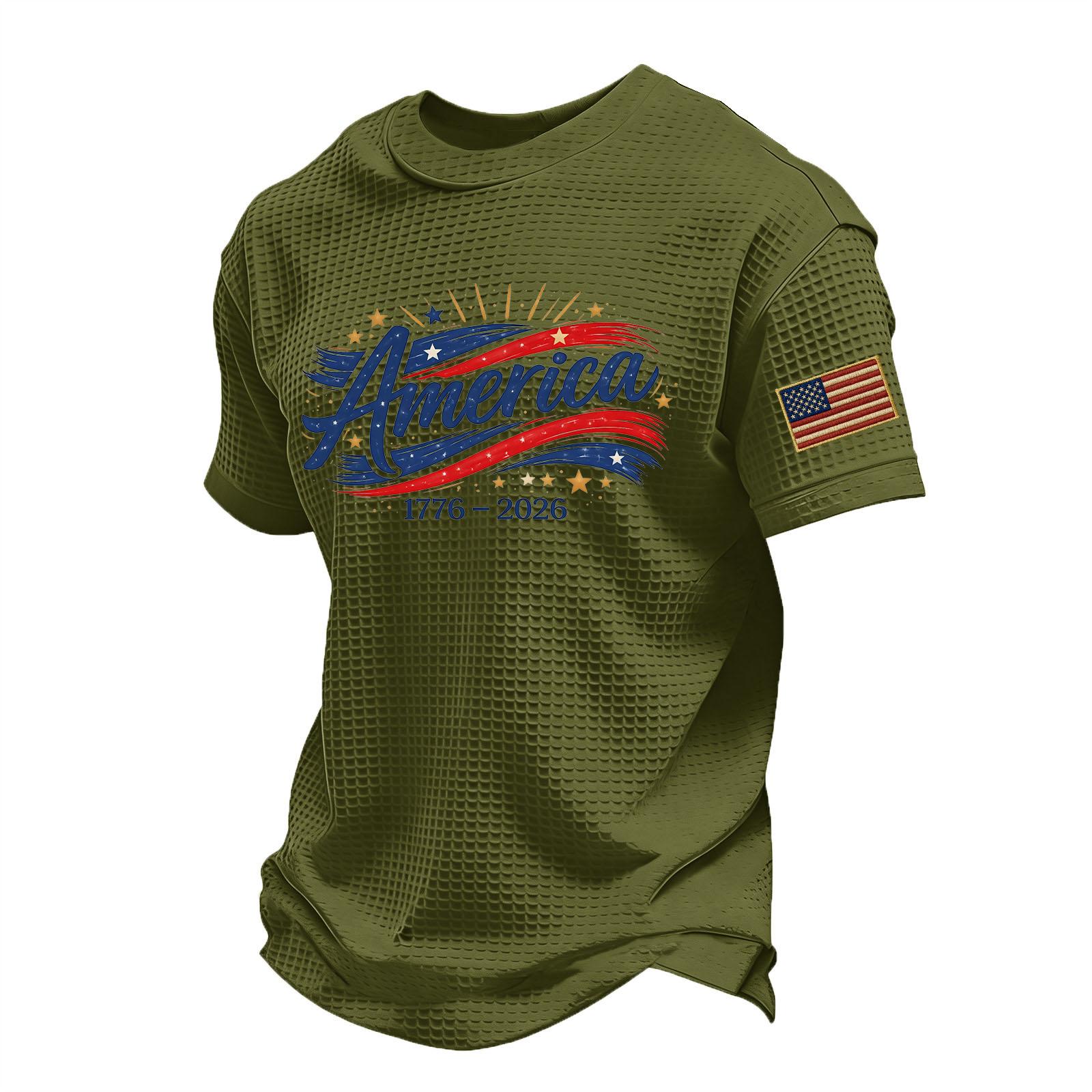 

Men s Casual Round Neck Lightweight Breathable Short-Sleeve Top L армия зеленый
