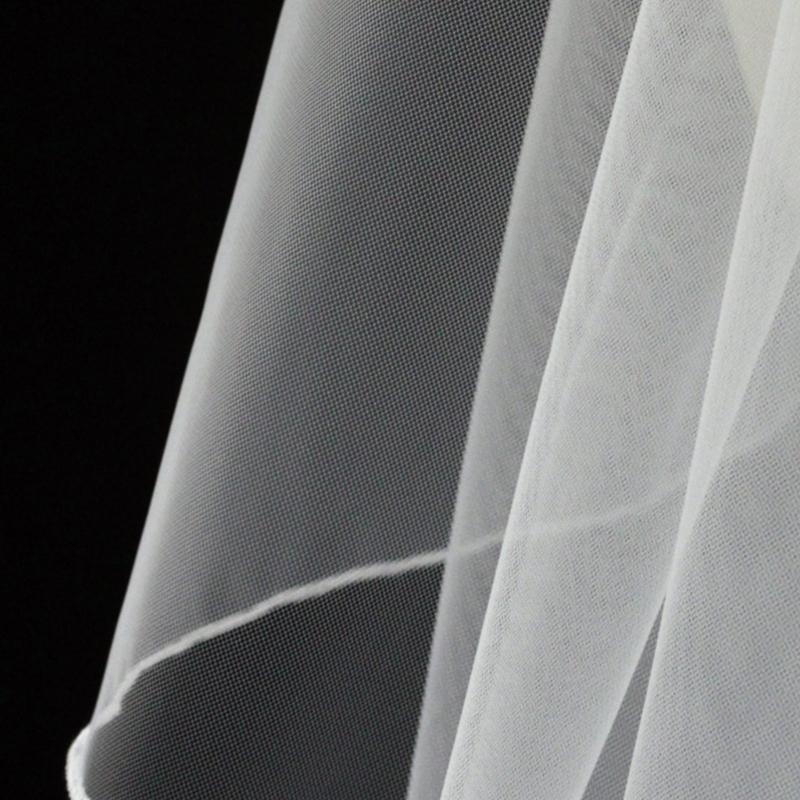 Bridal Veil Bride Mantilla Oversized Bowknot Double Layer Veil Elaborate Hair Accessory for Parties Proms Masquerade