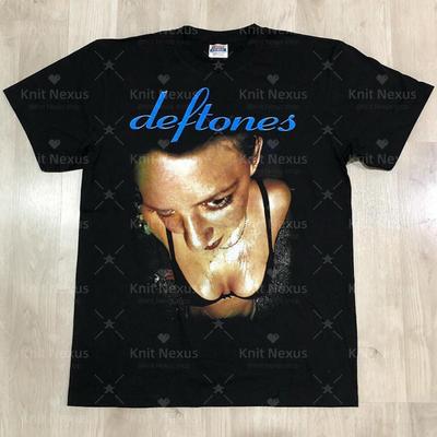 Deftones A Dark-Toned Heavy Metal Band Vintage Men's T-Shirt Summer Pure Cotton Men's T-Shirt Kid's Clothing Tee Y2k Woman