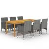 Day and Night - Day and Night Gray 7-Piece Garden Dining Set