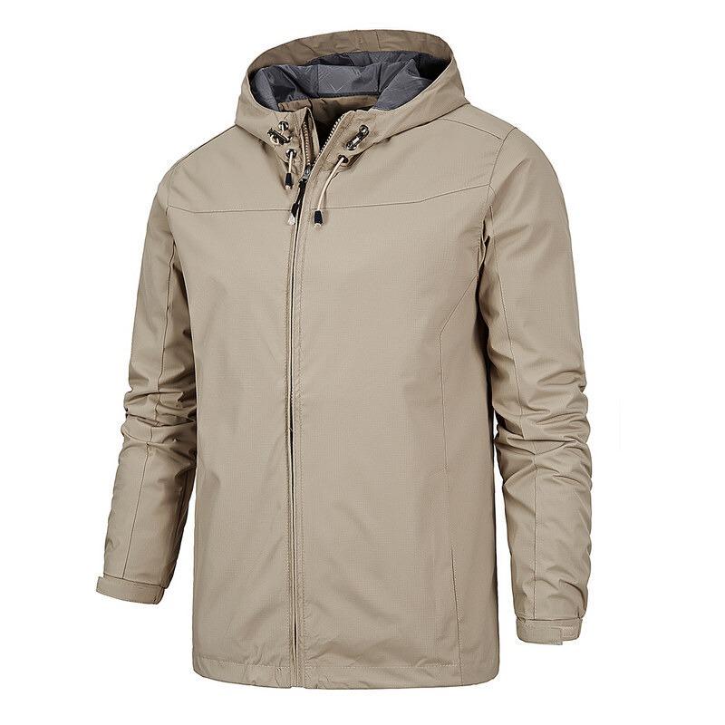 Jacket Men's Spring and Autumn Jacket Jacket Waterproof Breathable Outdoor Mountaineering Suit Sports Windbreaker Hooded Tooling