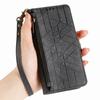 For Xiaomi 17 Pro Max Case Zipper Wallet Geometry Lines Leather Phone Cover with Strap