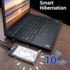 2,5" Gehäuse - UNIONSINE - 2,5" USB 3.0 - Transparent Full HD - UASP & ZIERLEISTE - Stecker & abspielen (Win/Mac/Linux/Android)
