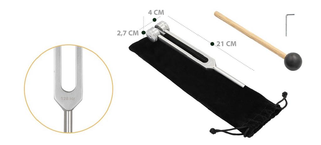 Tuning fork 128 Hz MusicMate MM-KM128 Frequenza