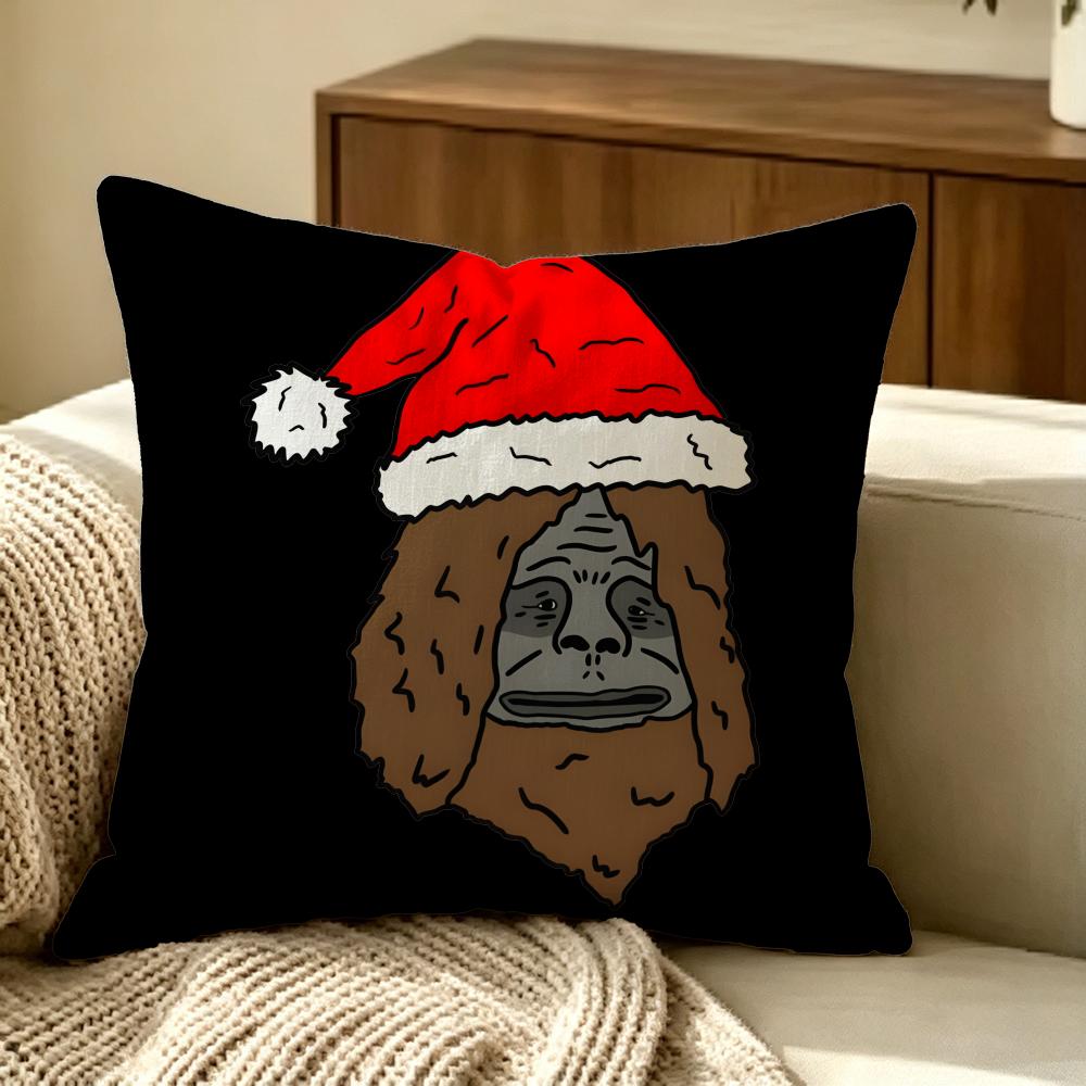 Sassy The Sasquatch Cushion Cover Pillow Cover Nordic Minimalist Throw Doublesided Print Cushion Case For Sofa Bedroom Decor