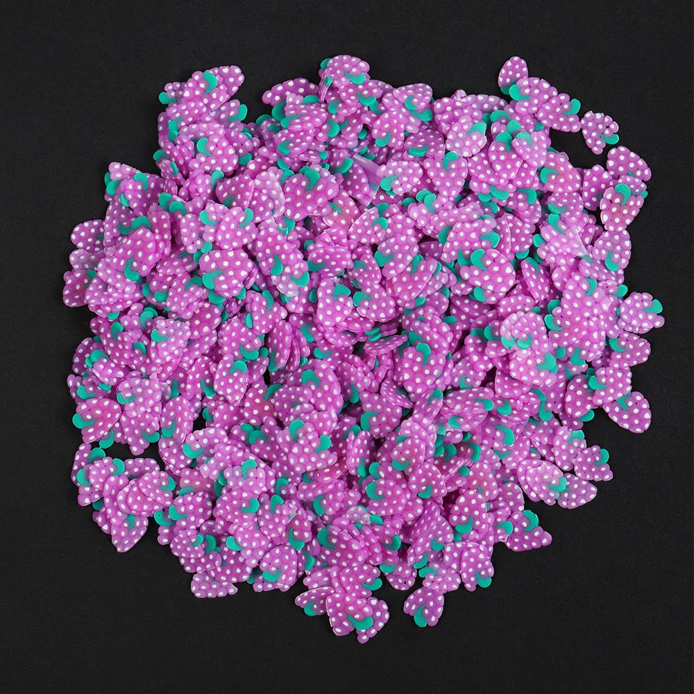 1000-3000pcs Mix Fruit Soft Clay Slime Animal Flower Slice Resin Filler for Nail Art Epoxy Mold DIY Craft Making Wholesale